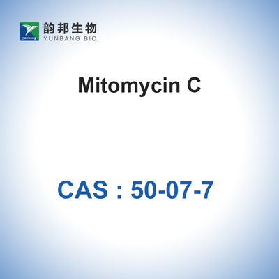 Matérias primas antibióticas CAS 50-07-7 MF C15H18N4O5 do Mitomycin C
