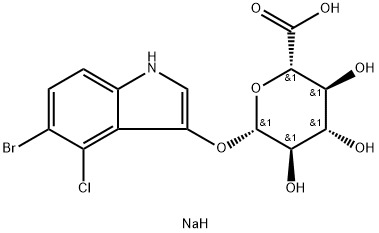CAS 129541-41-9 5-Bromo-4-cloro-3-indolil-beta-D-glucuroneto Sal de sódio,X-GlcA/X-gluc